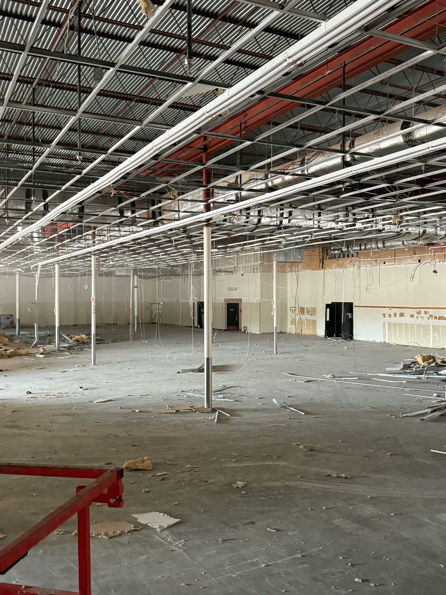 Cleared commercial space ready for rebuild